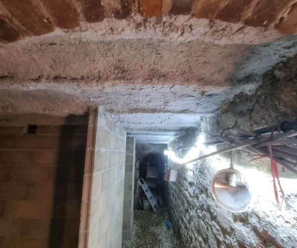 Travaux en cave – Réseaux et structure